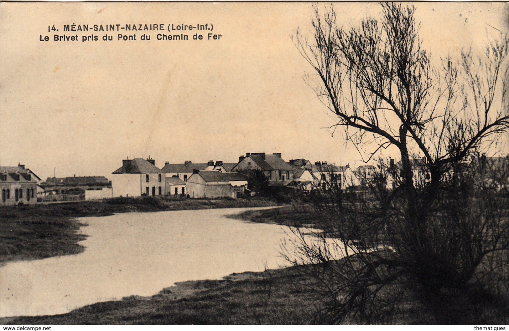 Thematiques 44 Loire Atlantique Méan Saint Nazaire Le Brivet Pris Du Pont Du Chemin De Fer - Autres & Non Classés