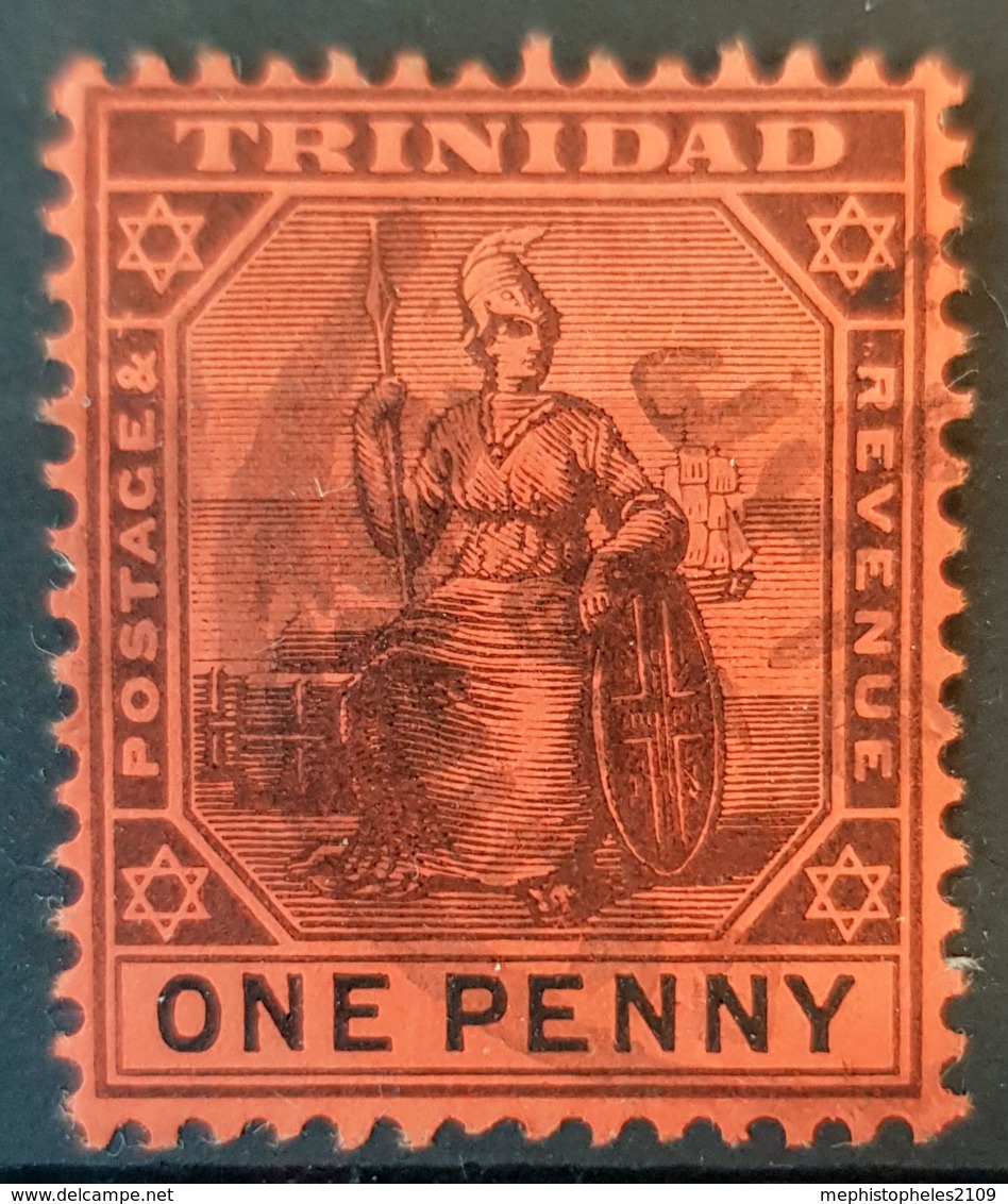 TRINIDAD 1896/1904 - Canceled - Sc# 77 - 1p - Trinité & Tobago (...-1961)
