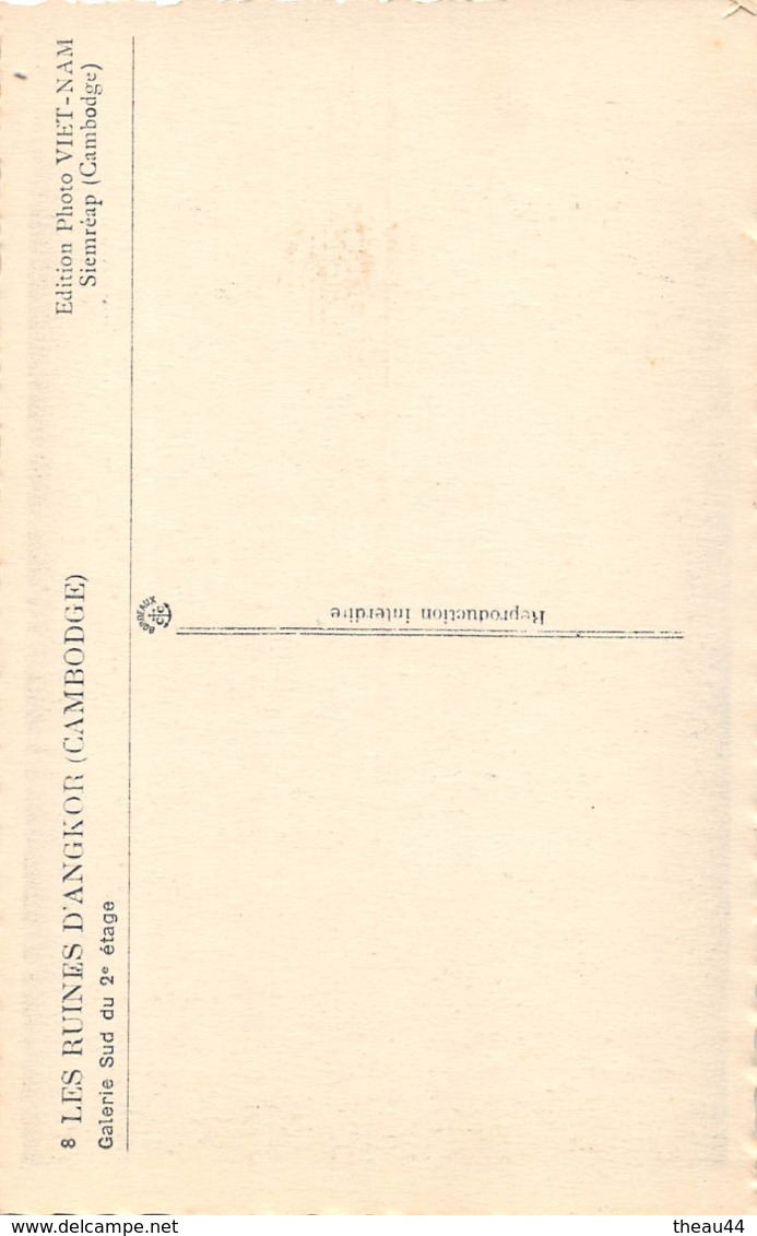 ¤¤  -   CAMBODGE    -  Les Ruines D'ANGKOR  -  Galerie Sud Du 2e étage D'Angkorvath     -  ¤¤ - Camboya