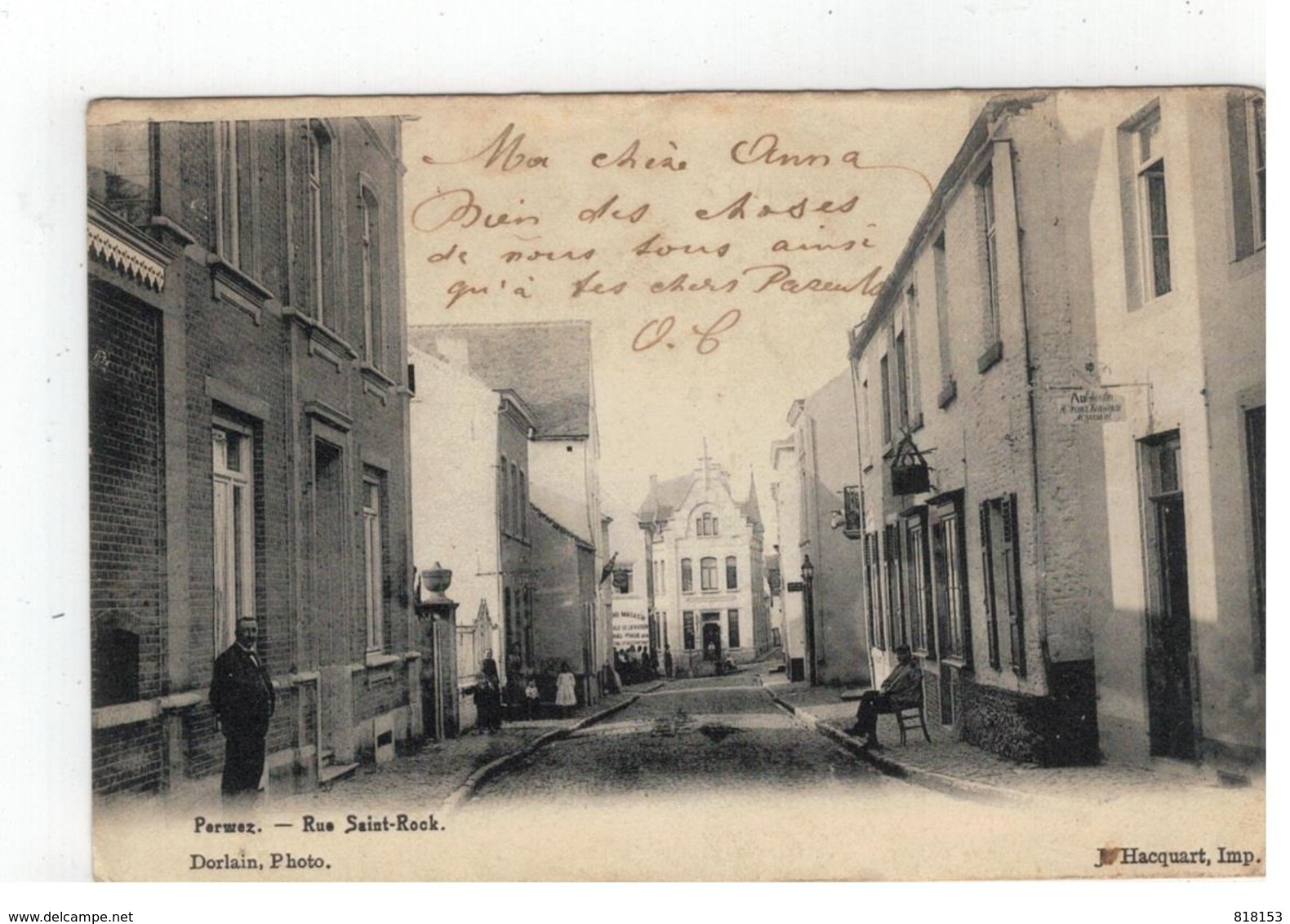 Perwez - Rue Saint-Rock 1904 - Perwez