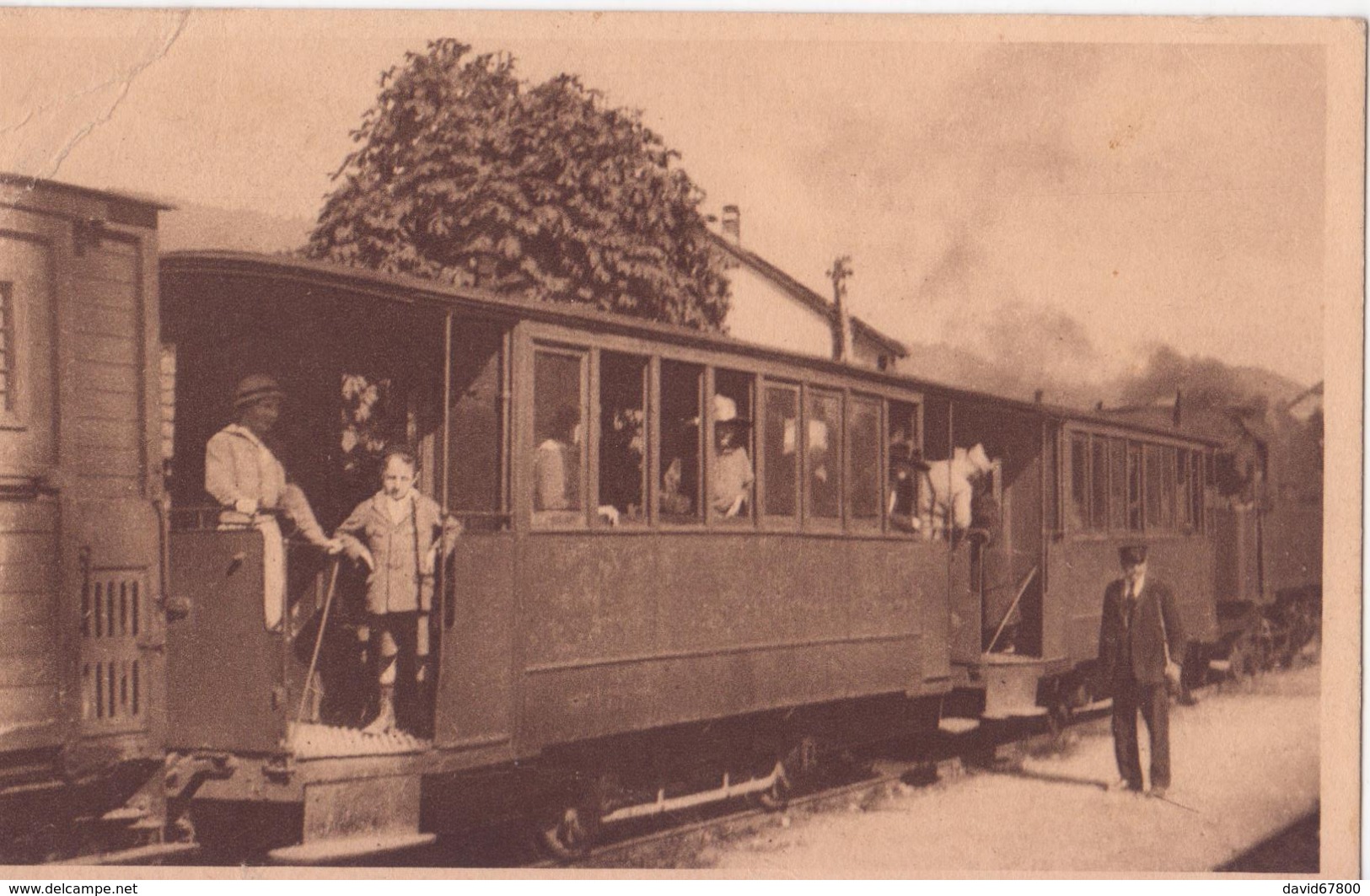 88 RAON ÉTAPE CHEMIN DE FER PETIT TRAIN DE LA VALLÉE DE CELLES TRÉS ANIMÉES CPA BON ÉTA - Raon L'Etape