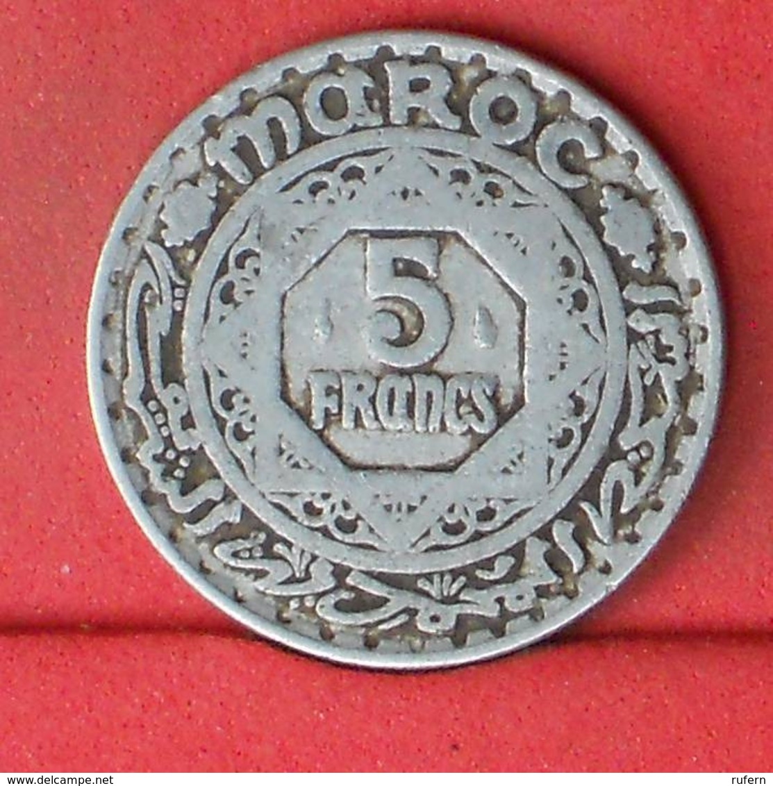 MOROCCO 5 FRANCS 1370 -    KM# 48 - (Nº32303) - Marokko