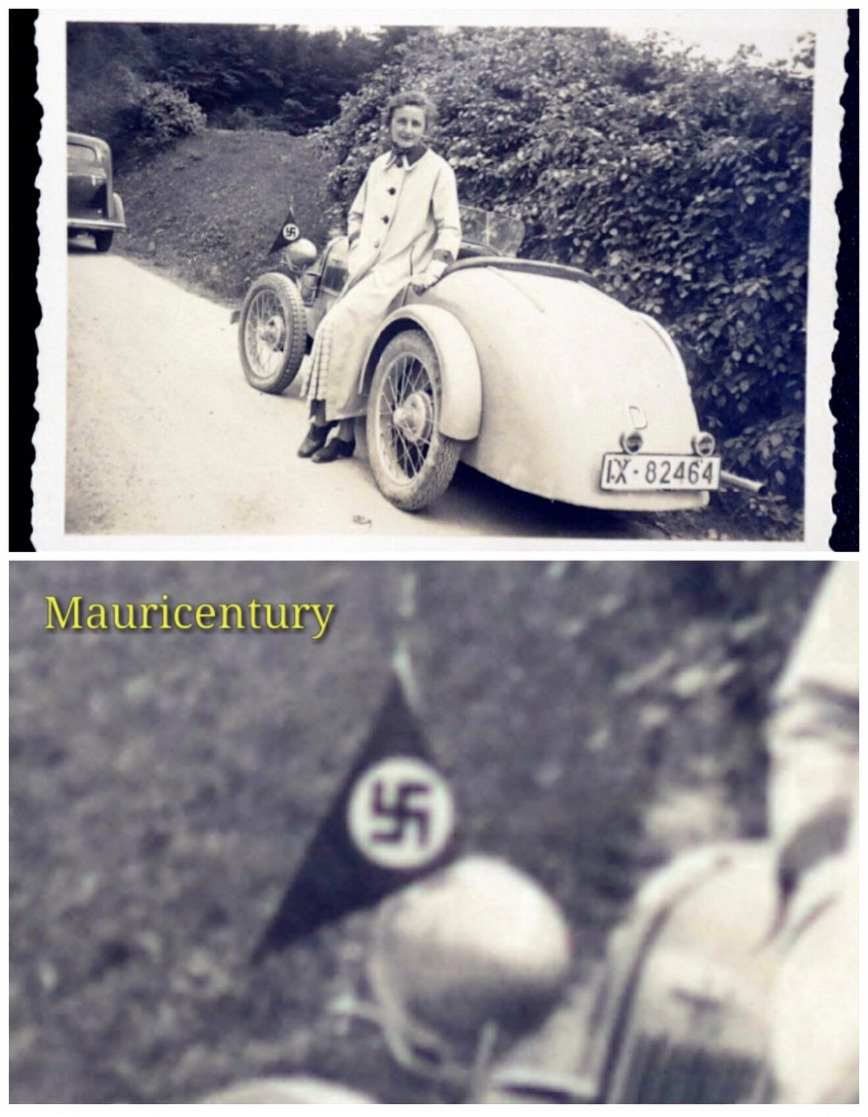 Photo , Adolf Hitler , Propaganda  , WW2 , Reich , Foto , Hitler  , 39-45 , Propagande , Privée , Oldtimer , Auto . - Lieux