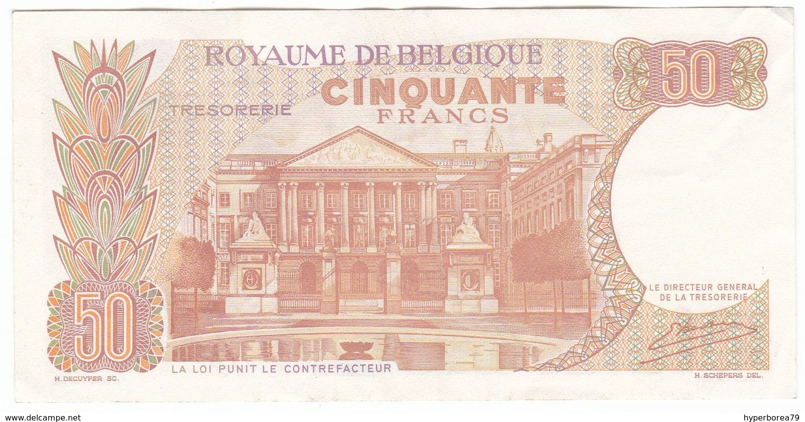 Belgium P 139 - 50 Francs 1966 - VF - 50 Francs