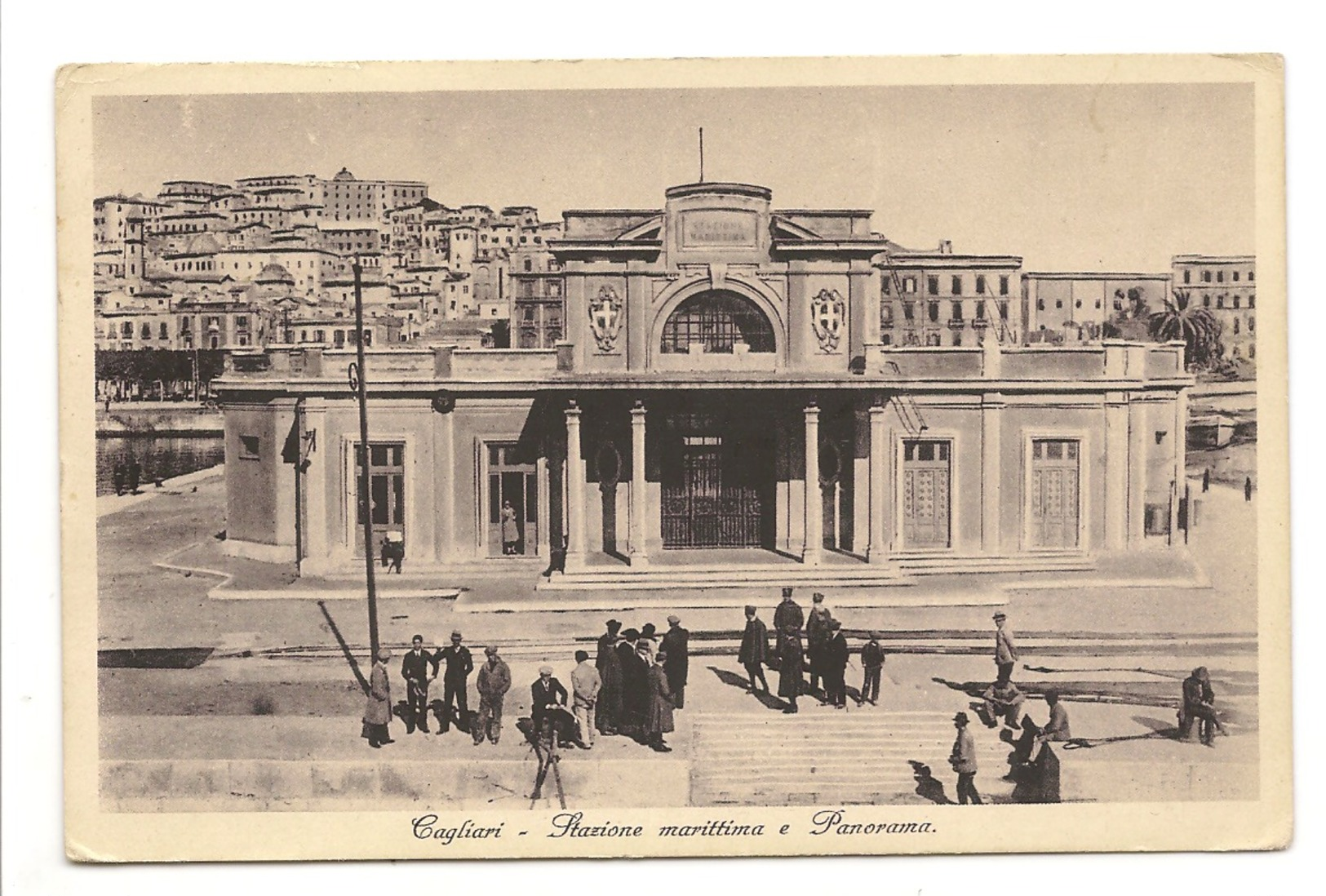 CAGLIARI - STAZIONE MARITTIMA E PANORAMA - Cagliari