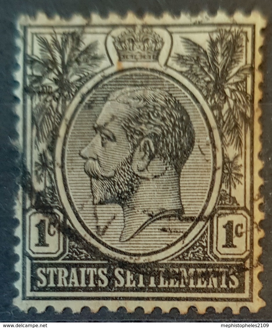 STRAITS SETTLEMENTS 1912/23 - Canceled - Sc# 150 - 1c - Straits Settlements