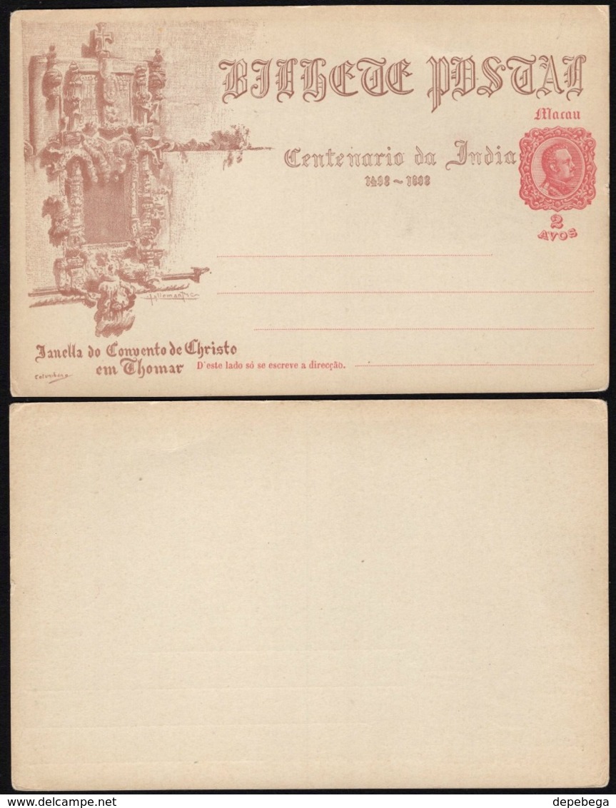 Portugal  1898 - Postal Stationery. MACAU, China. Centenario Da India. - Unused Stamps