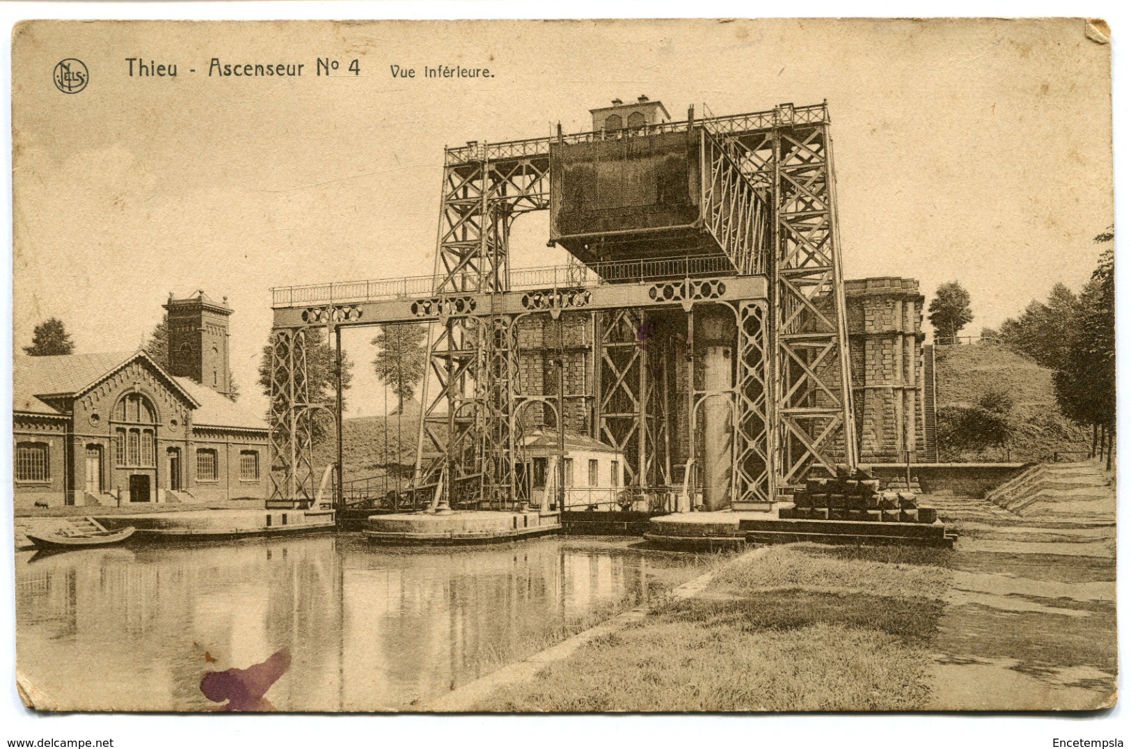 CPA - Carte Postale - Belgique - Thieu - Ascenseur N°4 - Vue Inférieure (I10416) - Le Roeulx