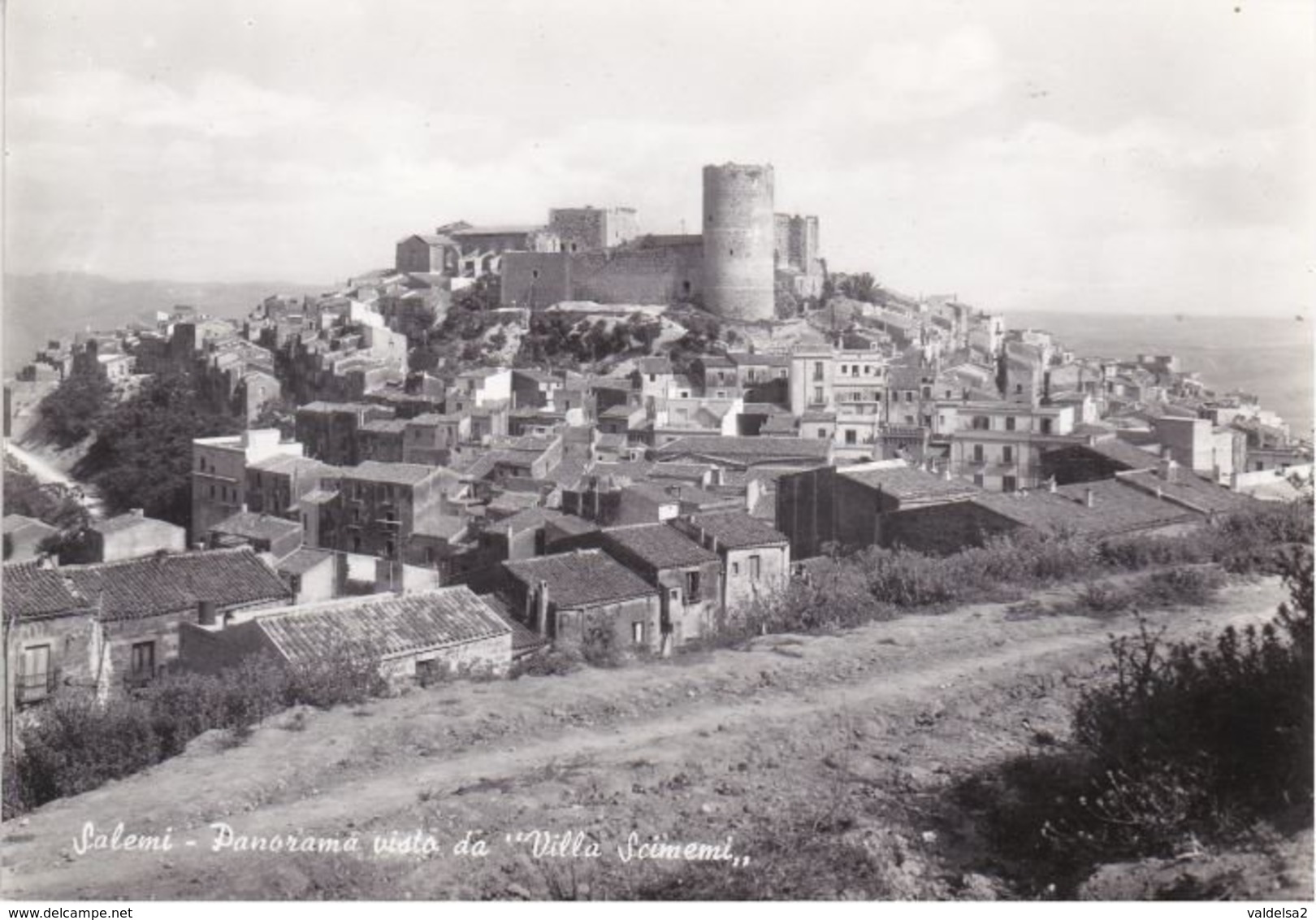 SALEMI - TRAPANI - PANORAMA VISTO DA VILLA SCIMEMI - CASTELLO - Trapani