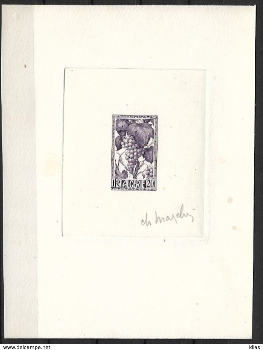 ALGERIA 1950 GRAPES  PROOF - Unused Stamps