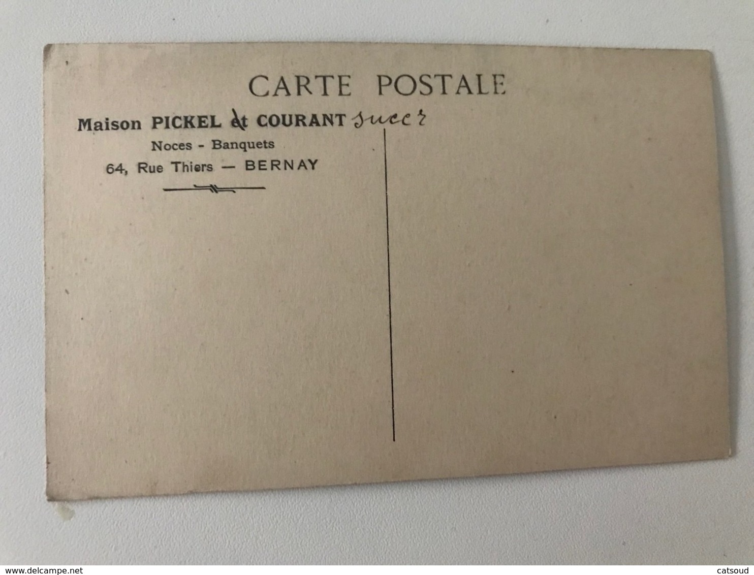 Carte Postale Ancienne BERNAY Maison PICKEL Et COURANT 64, Rue Thiers - Bernay