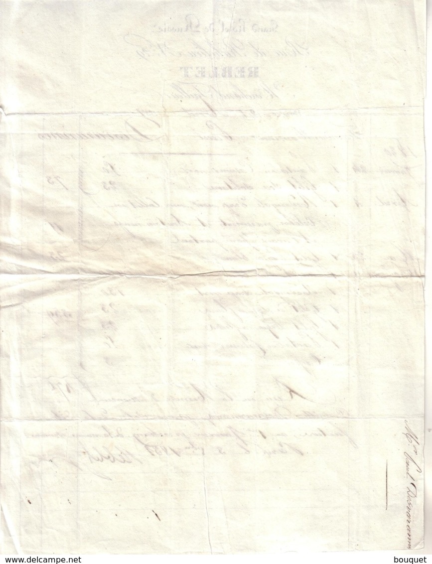 PARIS - GRAND HÔTEL DE RUSSIE , RUE RICHELIEU N° 29  - REBLET , MARCHAND TAILLEUR - 1831 - 1800 – 1899