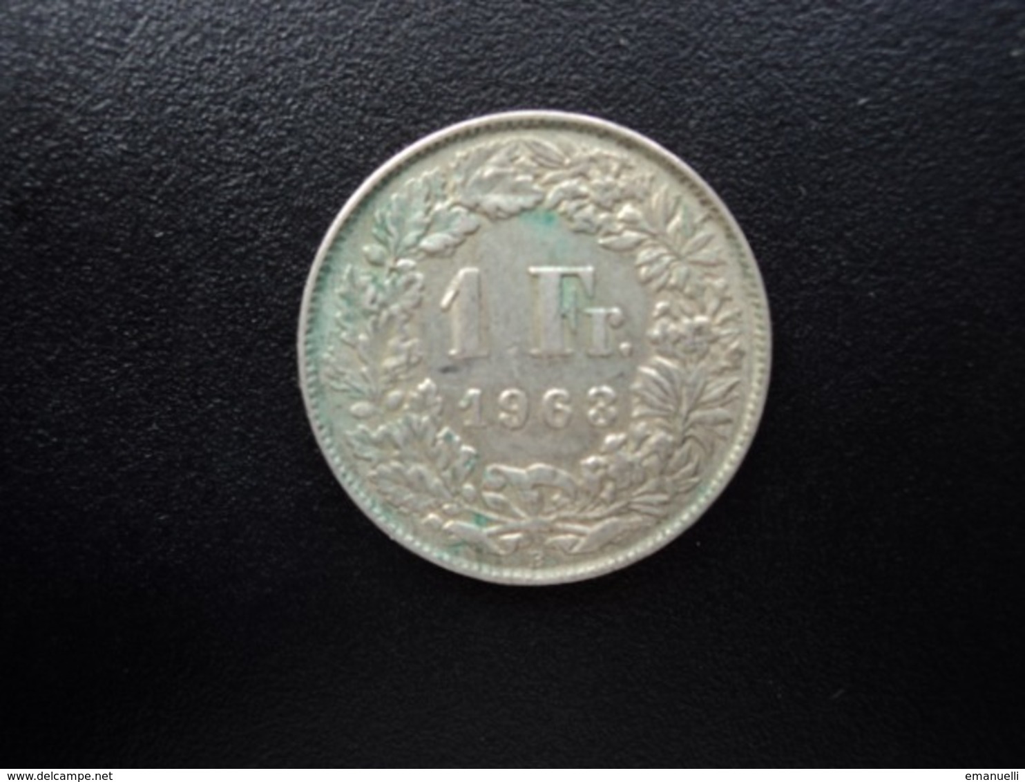 SUISSE : 1 FRANC   1963 B     KM 24      TTB - 1 Franc