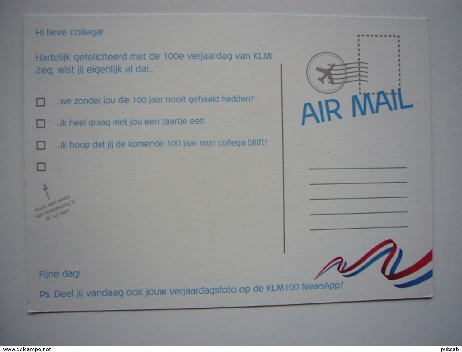 Avion / Airplane / KLM / Boeing B777-306ER / Happy 100 / Airline Issue - 1946-....: Ere Moderne