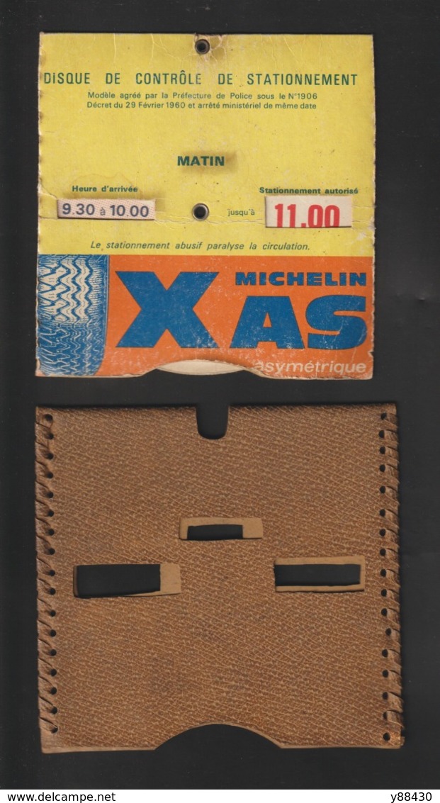 Disque De Stationnement Avec Sa Pochette - MICHELIN . X AS . Asymétrique -  Voir Les 4 Scannes - Material Y Accesorios