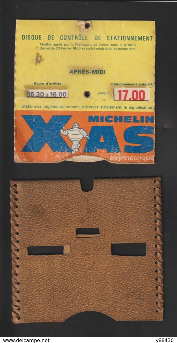 Disque De Stationnement Avec Sa Pochette - MICHELIN . X AS . Asymétrique -  Voir Les 4 Scannes - Material Y Accesorios