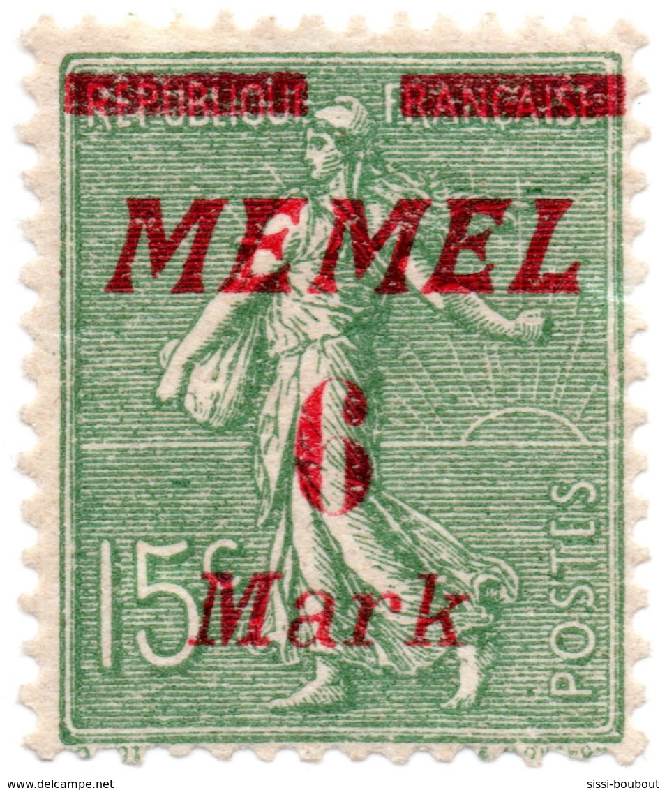 Timbre/Stamp "Colonie Française" - N°87 - MEMEL - Cotation Y&t =1 Euros - Ongebruikt