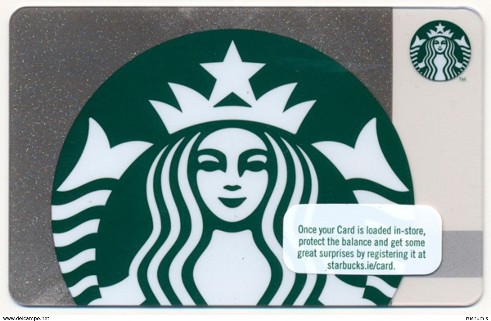 IRELAND - IRLANDE - IRLAND - IRLANDA STARBUCKS CARD LOGO MINT UNUSED - Gift Cards