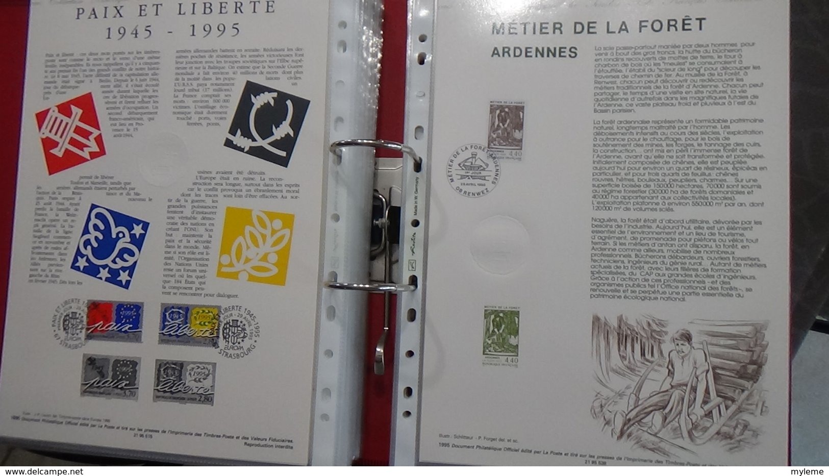 50 Documents philatéliques an 1995 complète (côte 2003 : 508 euros) PORT 8.80 euros COLISSIMO OFFERT (pour la France)