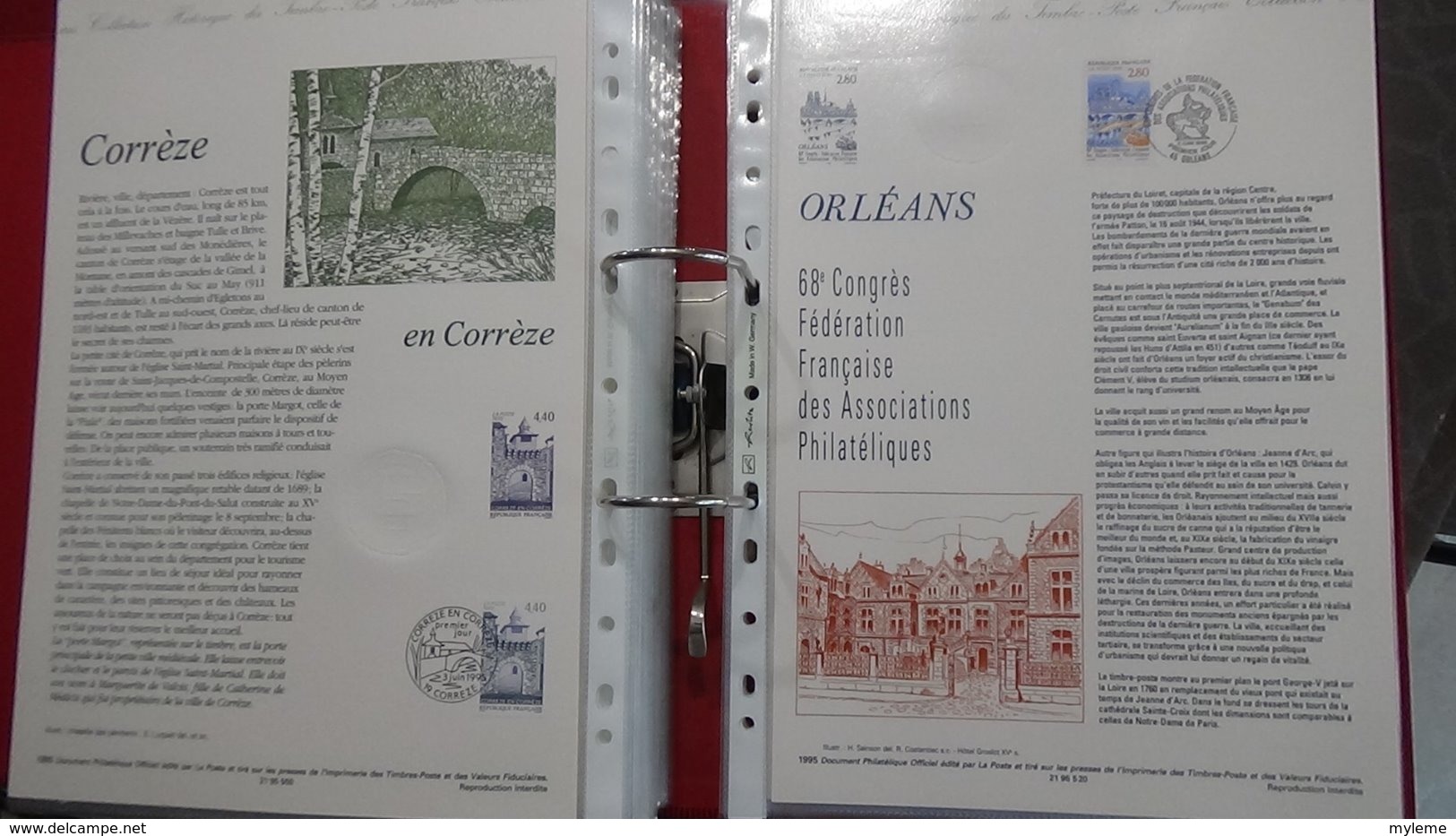 50 Documents philatéliques an 1995 complète (côte 2003 : 508 euros) PORT 8.80 euros COLISSIMO OFFERT (pour la France)