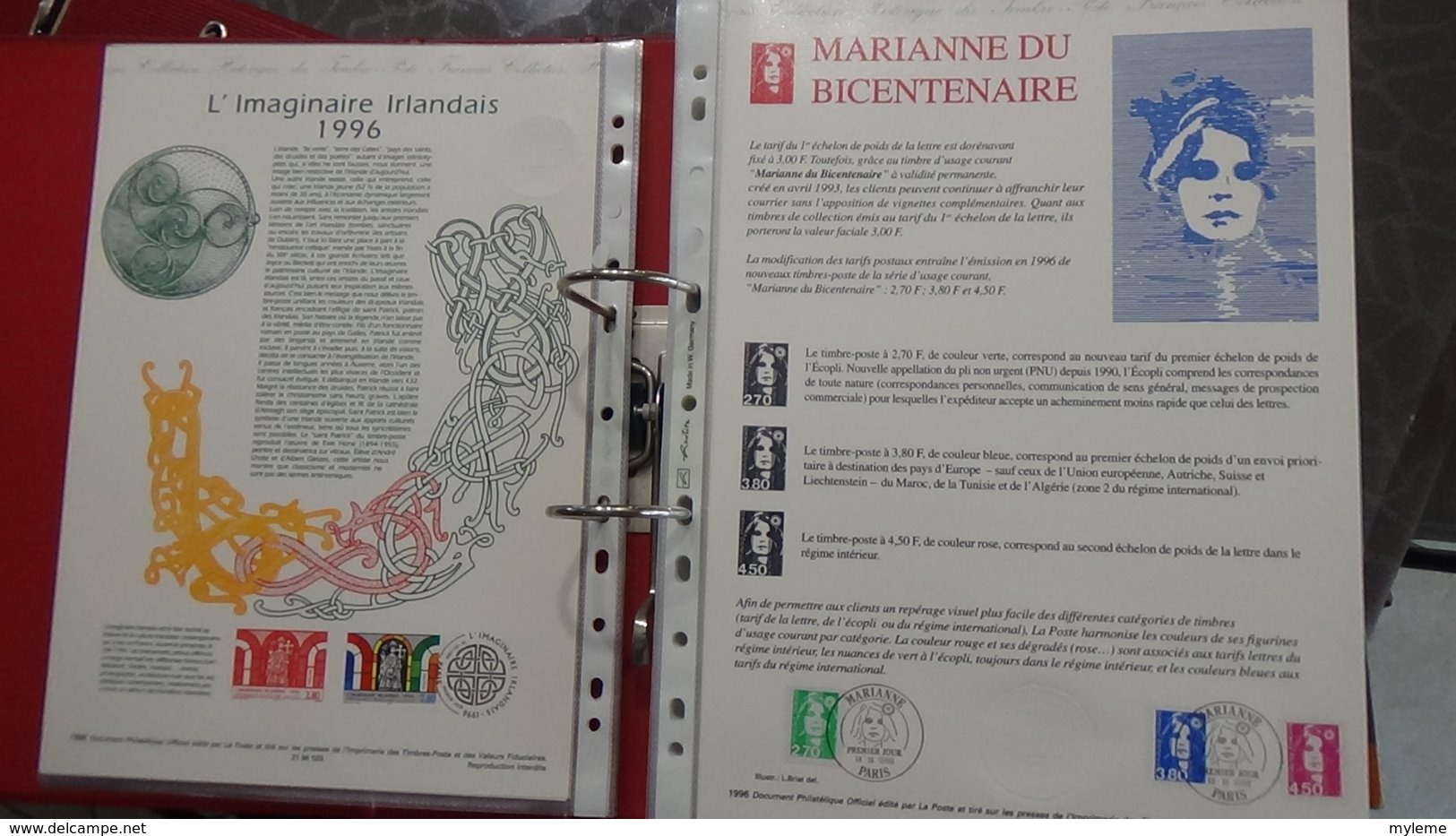 43 Documents Philatéliques An 1996 Complète (côte 2003 : 445 Euros) PORT 8.80 Euros COLISSIMO OFFERT (pour La France) - Collezioni (in Album)