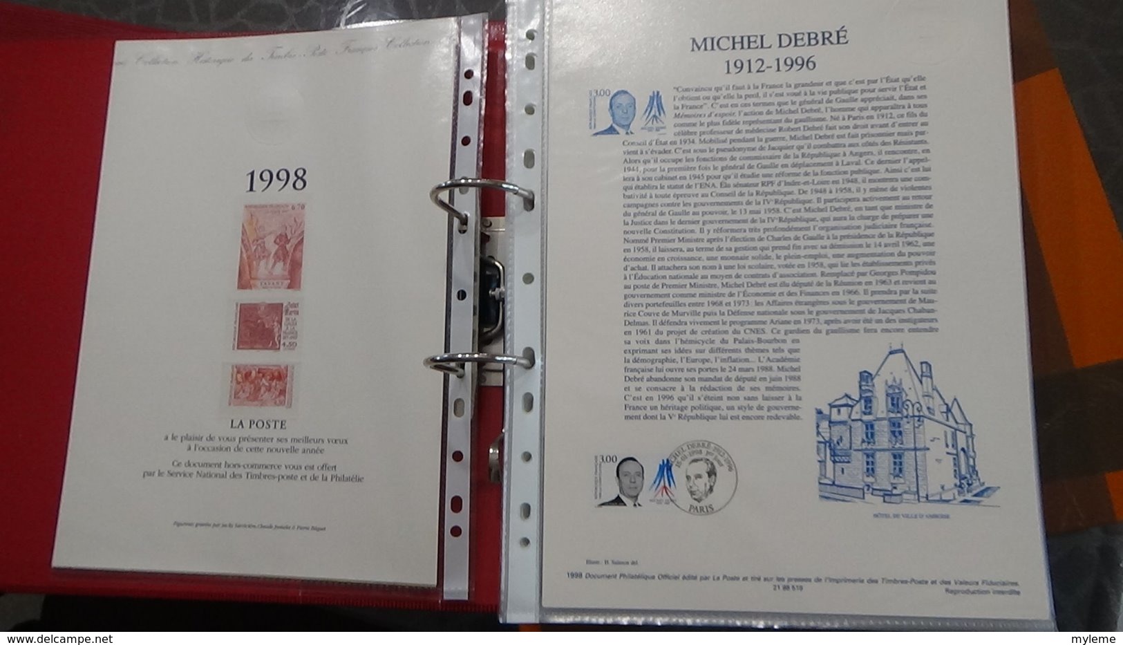 48 Documents Philatéliques An 1998 Complète (côte 2003 : 570 Euros) PORT 8.80 Euros COLISSIMO OFFERT (pour La France) - Collezioni (in Album)