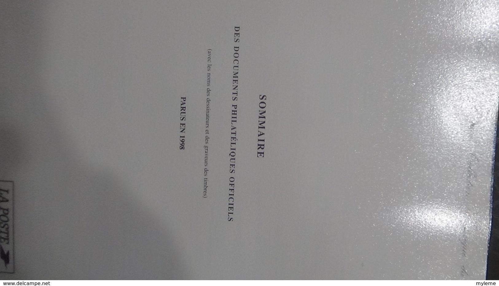 48 Documents philatéliques an 1998 complète (côte 2003 : 570 euros) PORT 8.80 euros COLISSIMO OFFERT (pour la France)