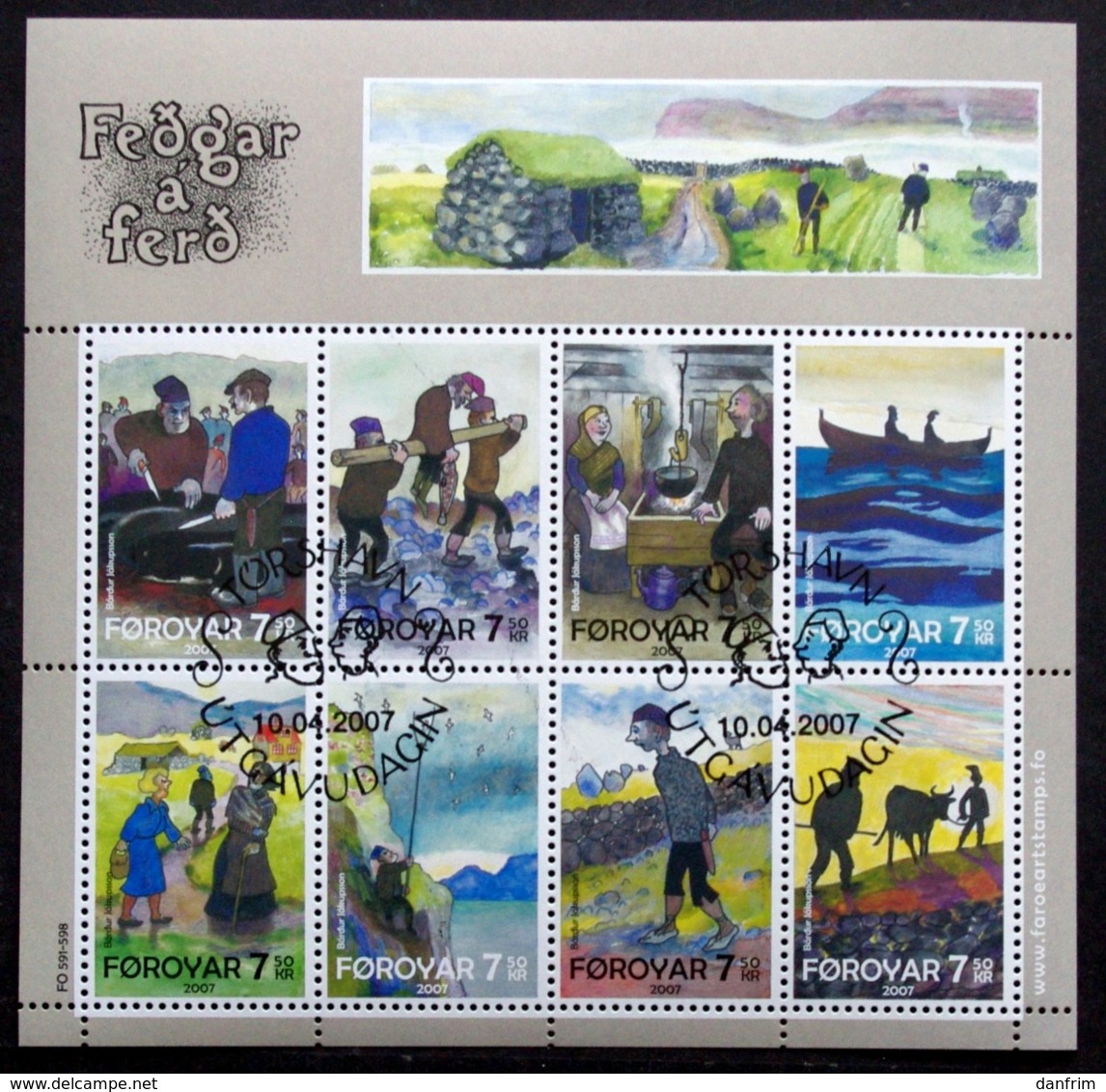 Faroe Islands  2007  MiNr.599-606   USED (O)    ( Lot  Mappe ) - Faroe Islands