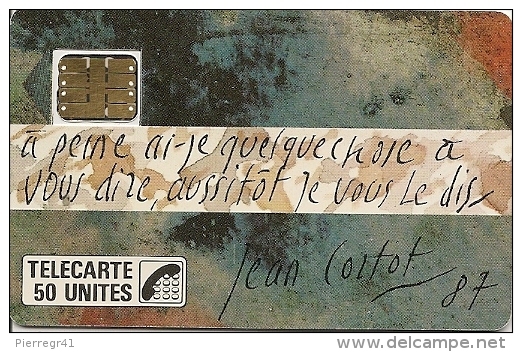 CARTE-PUBLIC-1987-F 14-50U-CORTOT-Variete Sans N° De Série-UTILISEE-TB E- - 1987