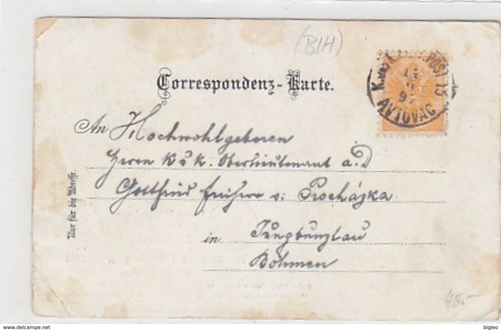 Gruss Aus Sarajevo - Werbelitho - Int. Frankatur - 1897           (A-196-191108) - Bosnia And Herzegovina