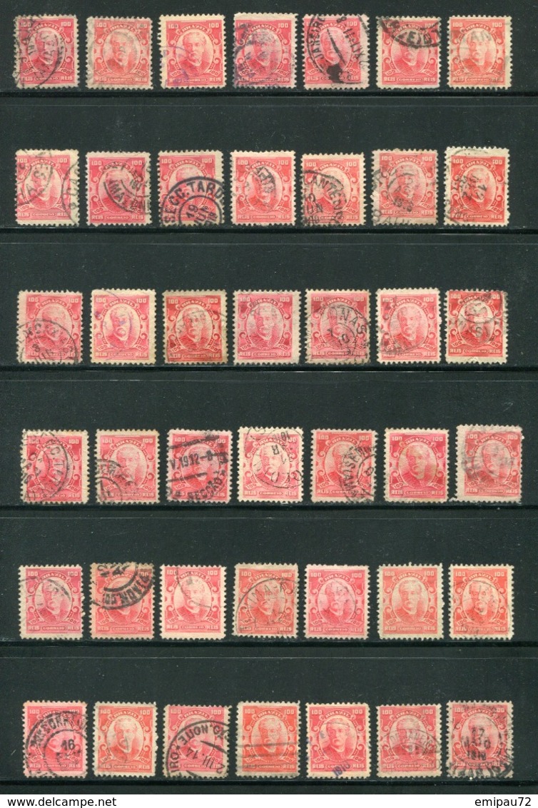 BRESIL- Lot De 42 Timbres Y&T N°131- Oblitérés - Verzamelingen & Reeksen