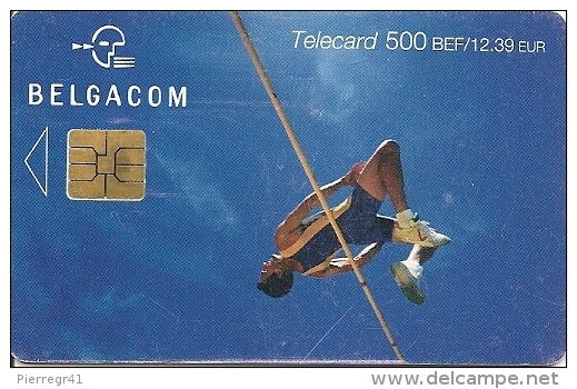 CARTE-PUCE-BELGIQUE-SPORT-Be77-2003-SAUT EN HAUTEUR-BE - Sport