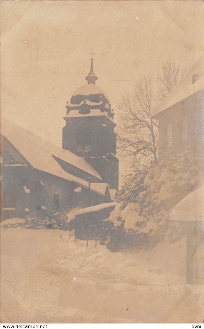 25 - CPA  Photo MORTEAU Eglise Sous La Neige - Autres & Non Classés