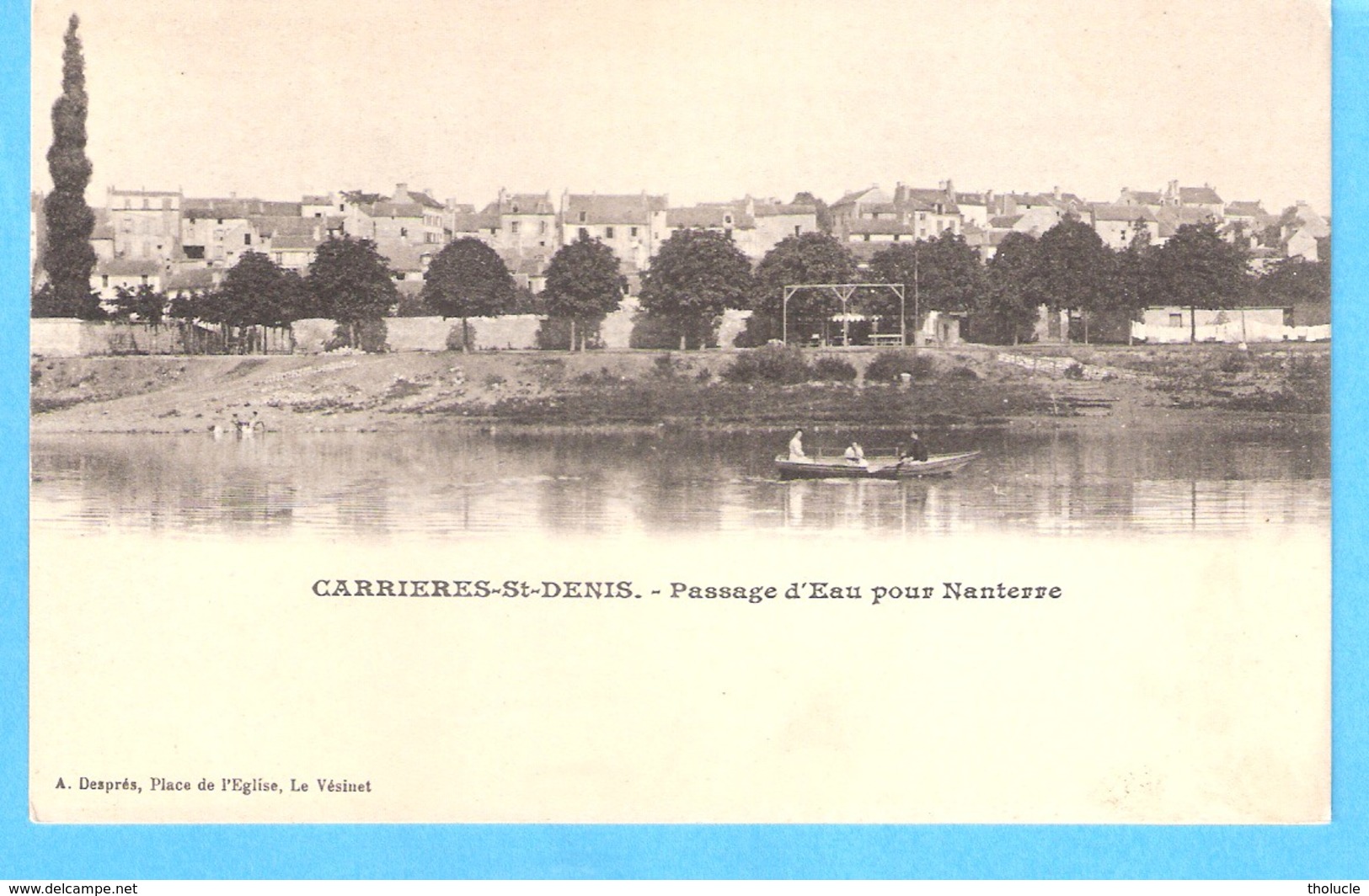 Carrières-Saint-Denis-(sur-Seine-Yvelines)+/-1900-Passage D'Eau Pour Nanterre (Passeur-Barque)-Edit.A.Després,Le Vésinet - Carrières-sur-Seine