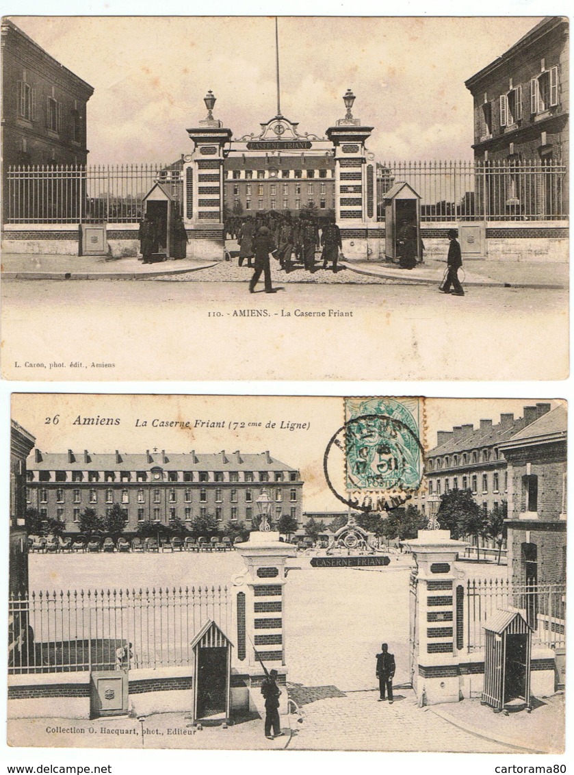 Amiens / Lot De 2 Cartes / La Caserne Friant - Amiens