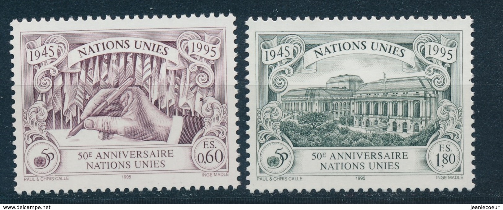 Verenigde Naties/United Nations/Nation Unis Geneve 1995 Mi: 269A-270A Yt: 289-290 (PF/MNH/Neuf Sans Ch/**)(4860) - Ongebruikt