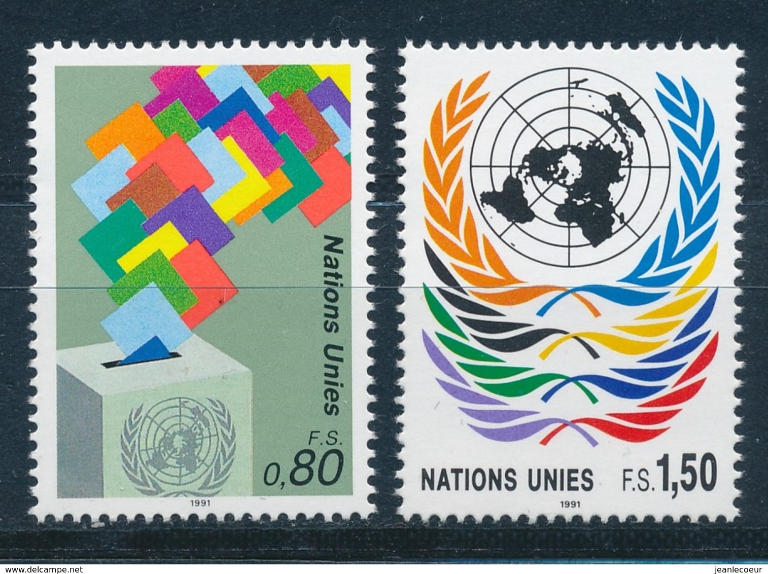 Verenigde Naties/United Nations/Nation Unis Geneve 1991 Mi: 200-201 Yt: 208-209 (PF/MNH/Neuf Sans Ch/**)(4866) - Ongebruikt