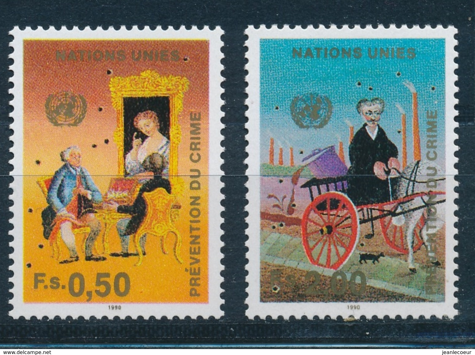 Verenigde Naties/United Nations/Nation Unis Geneve 1990 Mi: 190-191 Yt: 194-195 (PF/MNH/Neuf Sans Ch/**)(4867) - Ongebruikt