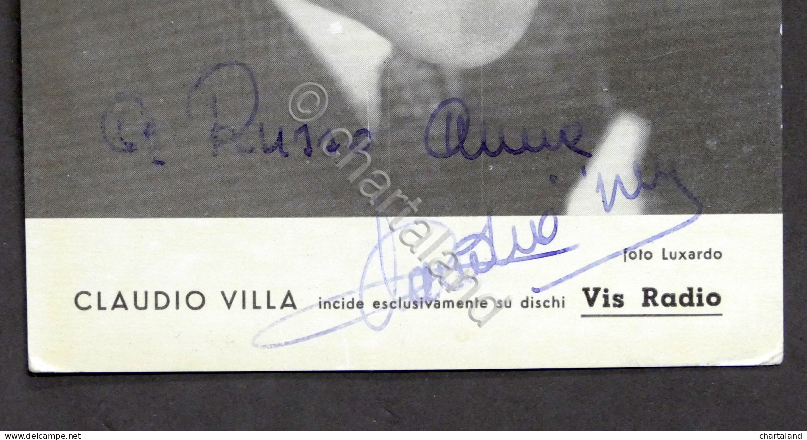 Musica Cinema - Autografo Del Cantante E Attore Claudio Villa - Anni '50 - Altri & Non Classificati