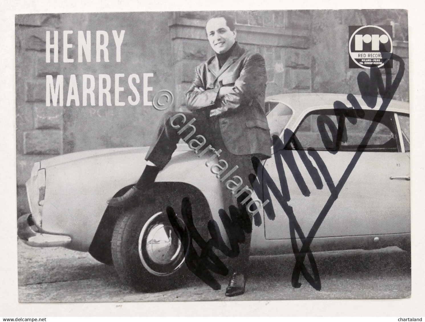 Musica - Autografo Del Cantante Henry Marrese - Anni '60 - Altri & Non Classificati