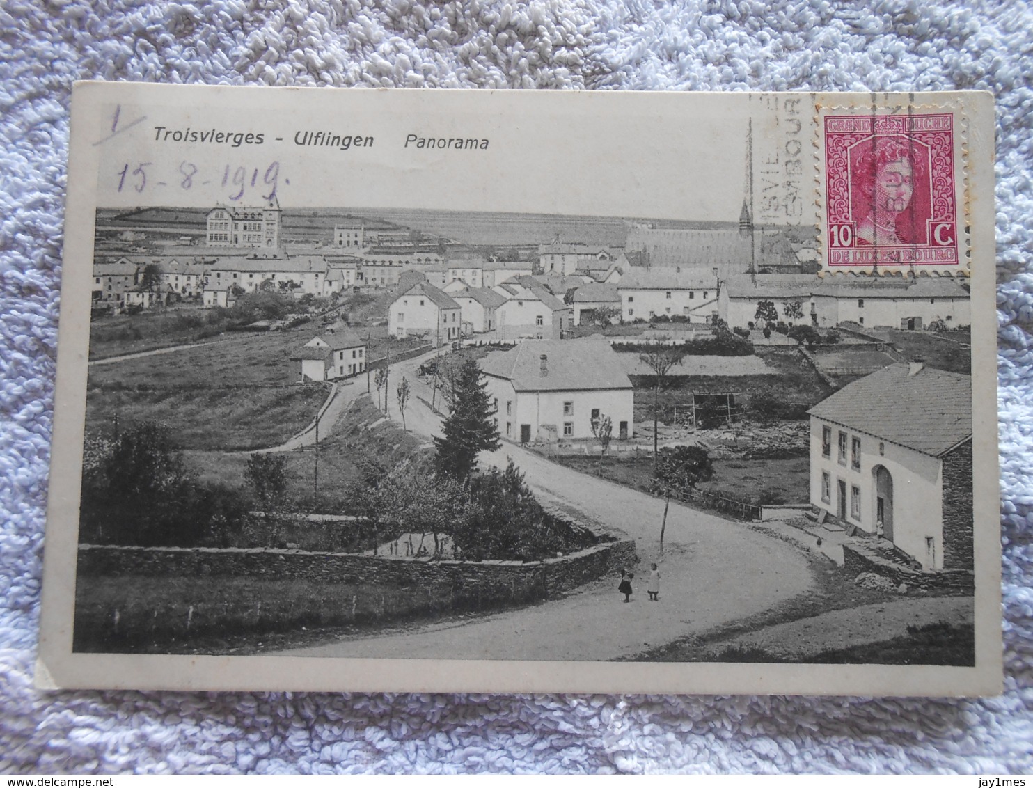 Cpa Troisvierges Ulflingen Panorama Cachet Ambulant 1919 Luxembourg - Troisvièrges