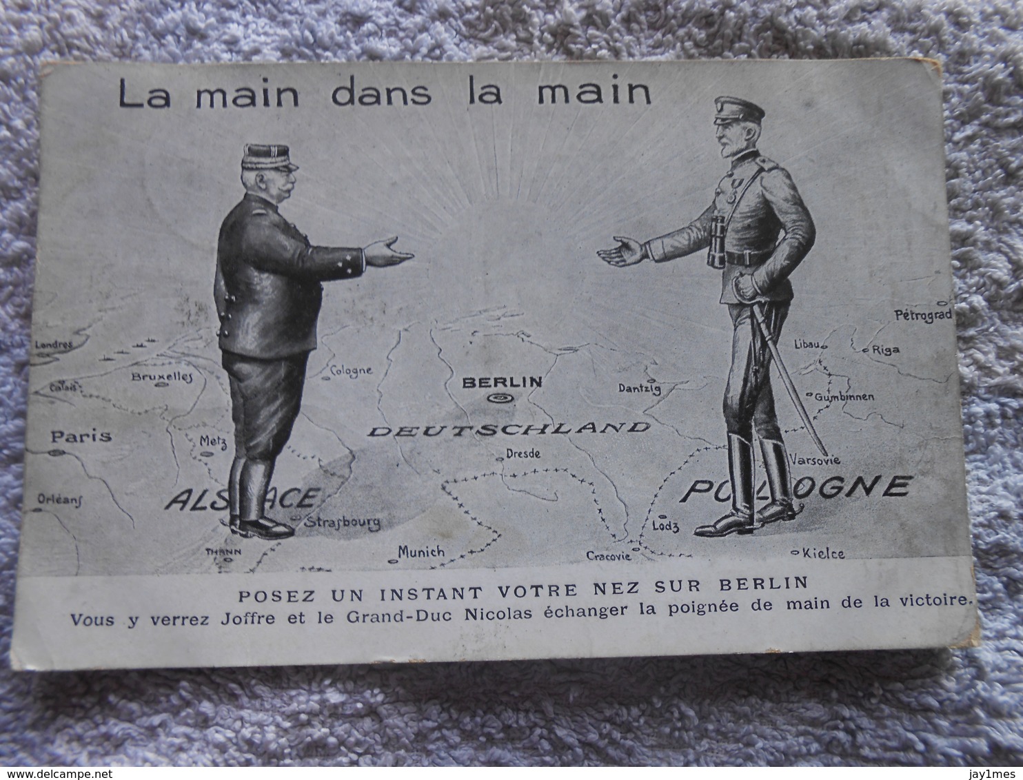 Cpa Guerre 14-18 Wk1 Ww1 Caricature Humour Propagande Patiotisme - Oorlog 1914-18