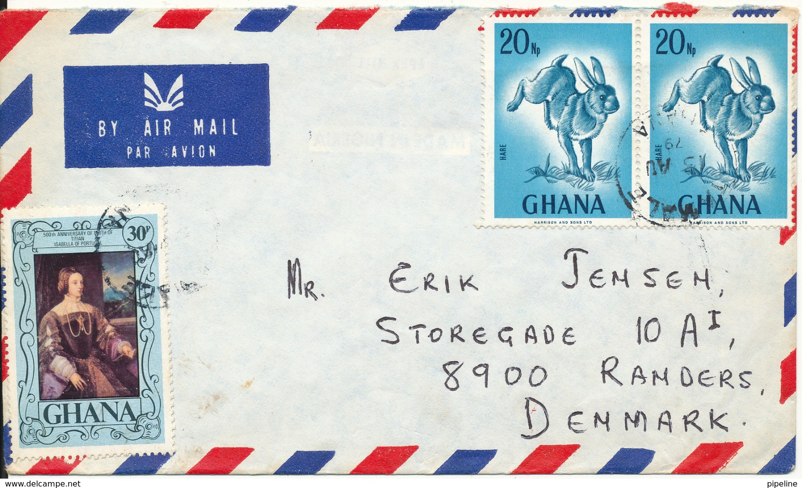 Ghana Air Mail Cover Sent To Denmark 15-8-1979 - Ghana (1957-...)