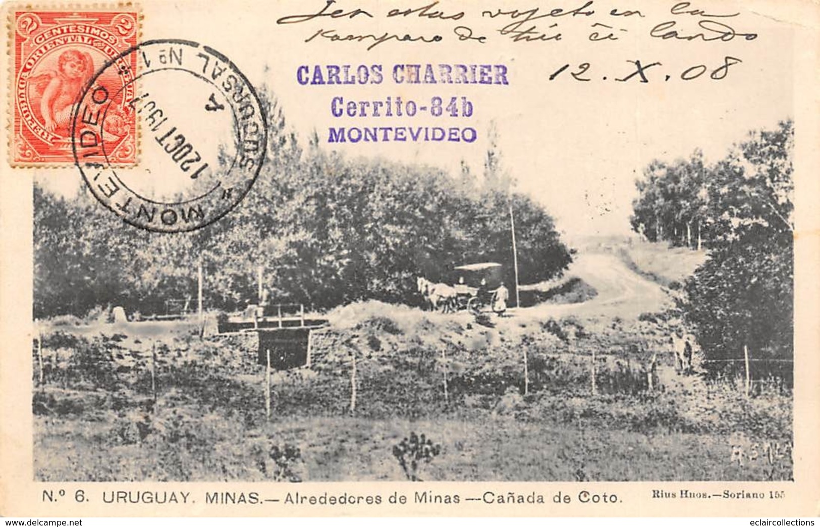 Uruguay .               Minas Alrededores De Minas  Canada De Coto   (voir Scan) - Uruguay