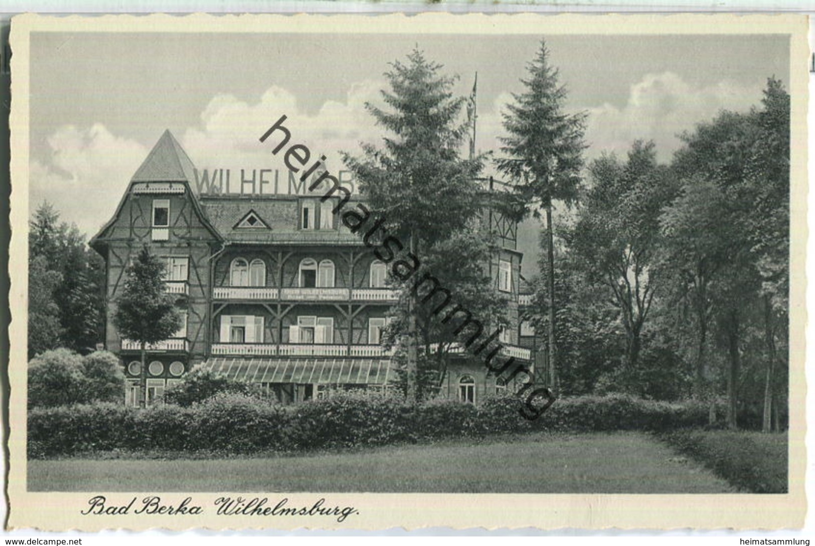 Bad Berka - Wilhelmsburg - Foto-Ansichtskarte - Verlag H. P. Geist Bad Berka 30er Jahre - Bad Berka