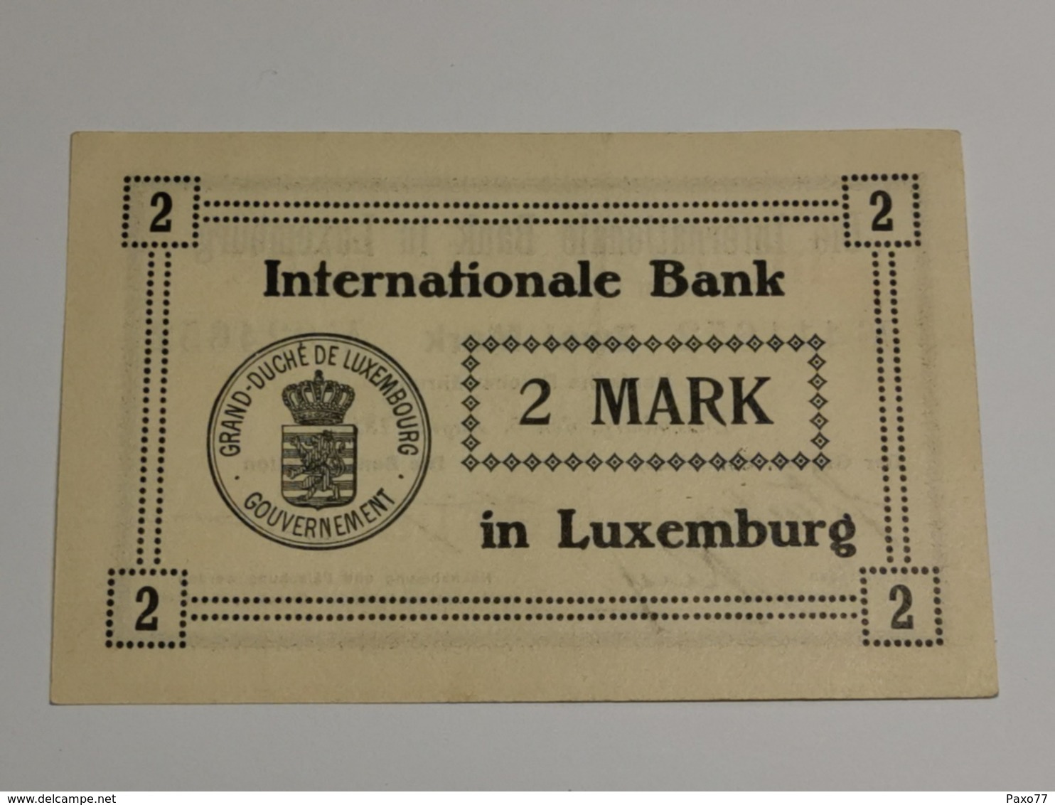 Luxembourg, Zwei Mark, 1914. Excellente état, Unc. - Luxemburg