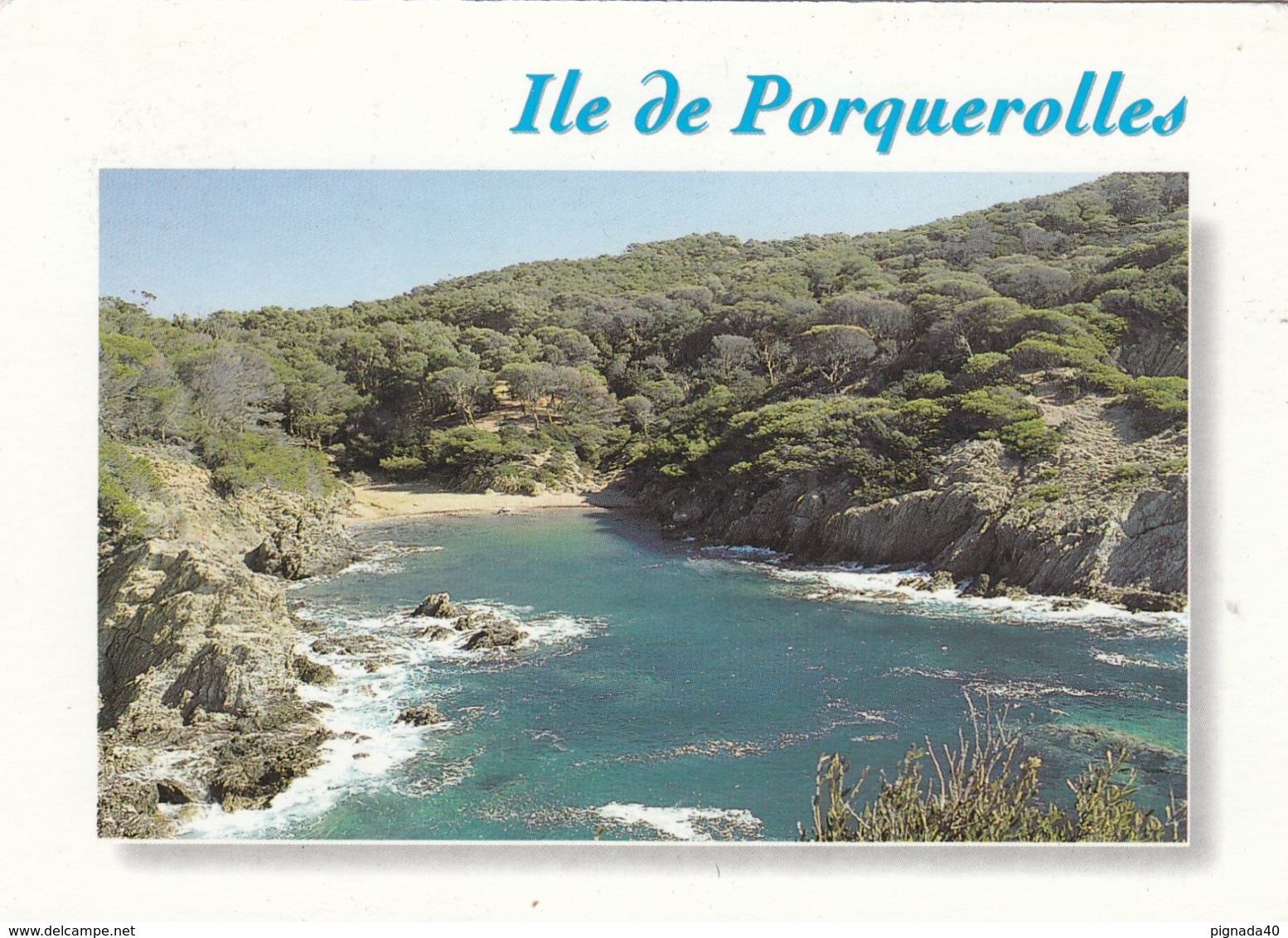 Cp , 83 , ÎLE DE PORQUEROLLES , La Calanque De Brégançonnet - Porquerolles