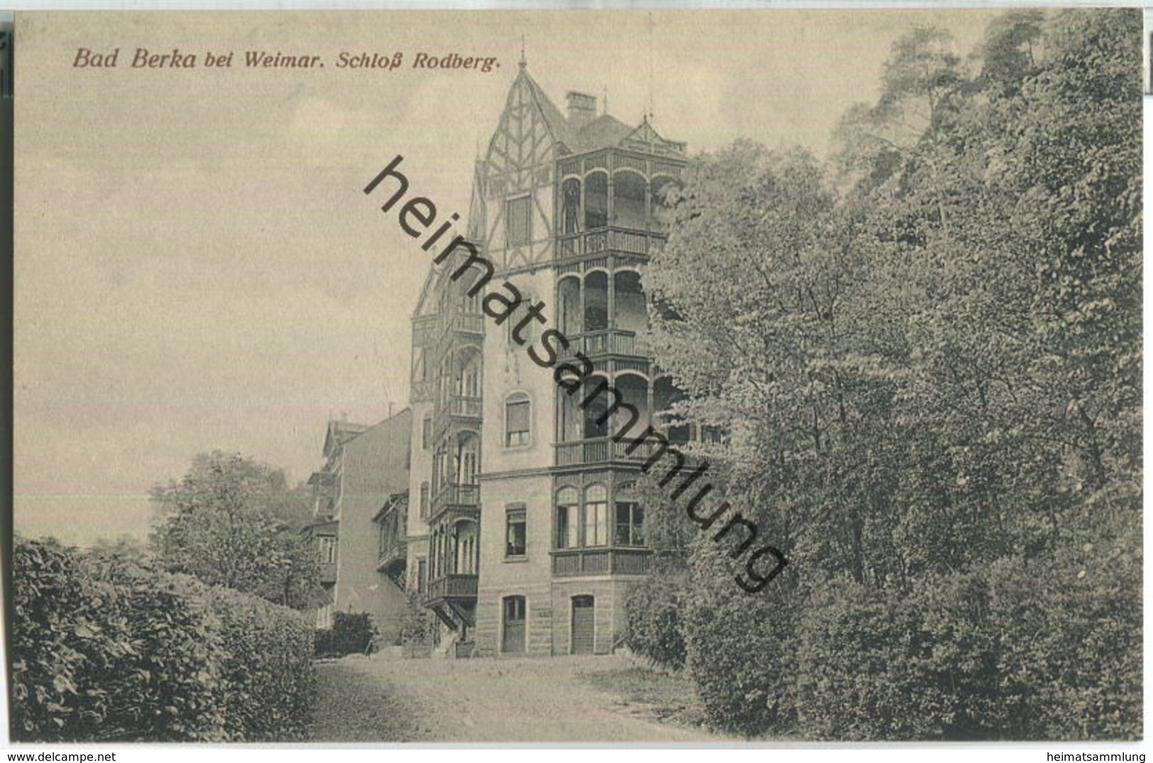 Bad Berka - Schloss Rodberg - Verlag Chr. Hildebrandt Bad Berka 20er Jahre - Bad Berka