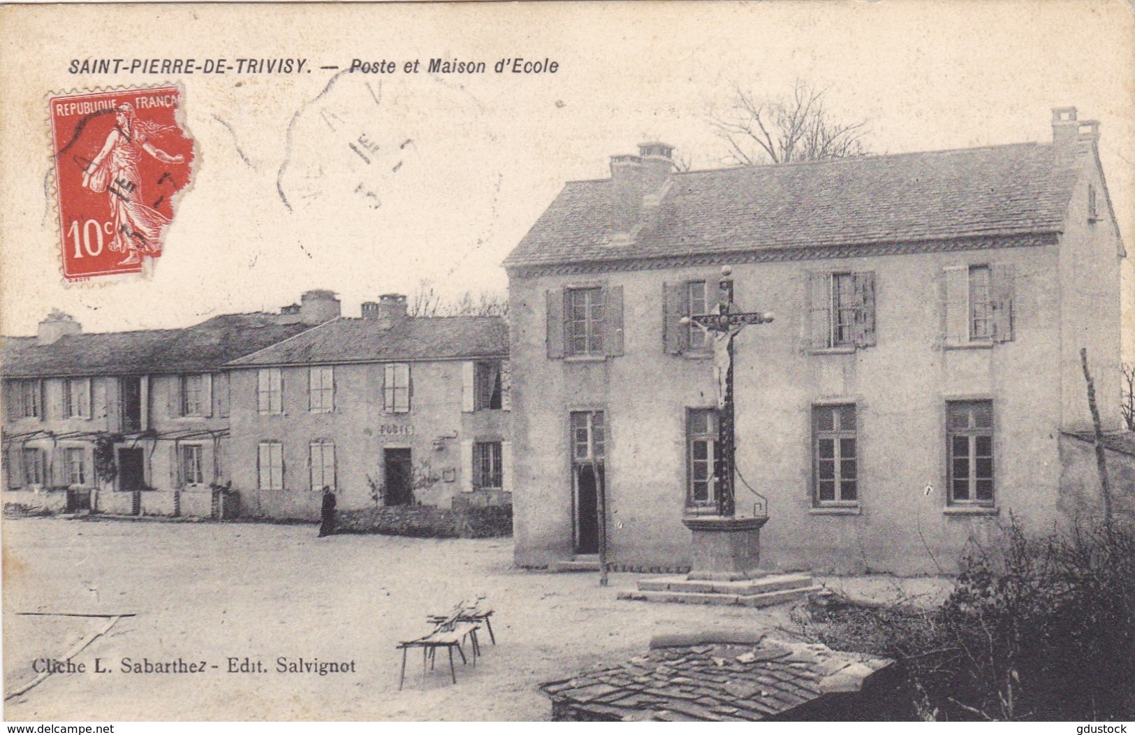 Tarn - Saint-Pierre-de-Trivisy - Poste Et Maison D'Ecole - Other & Unclassified