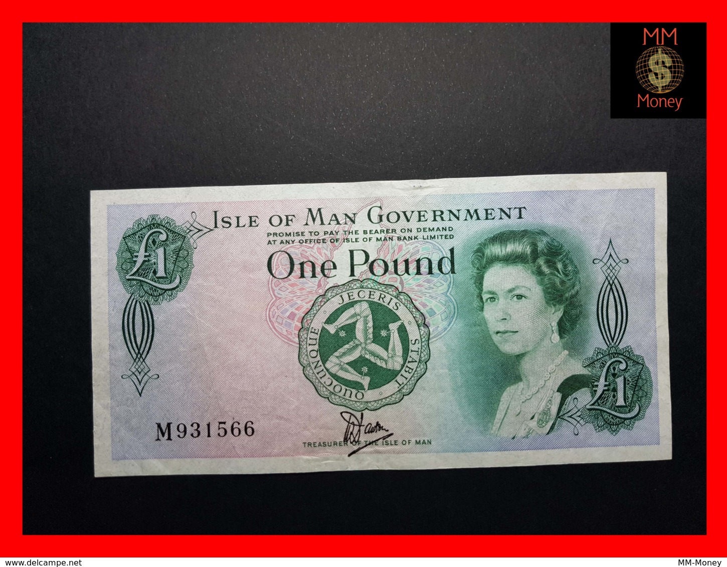 ISLE OF MAN 1 £  1983  P. 38  “Tyvek”  VF \ XF - 1 Pound